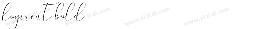 logirent bold字体转换
